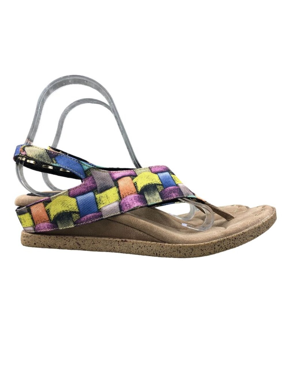 Modzori Reversibles Women's Size 10 NWB Feena 2 Black Multicolor Wedge Sandals